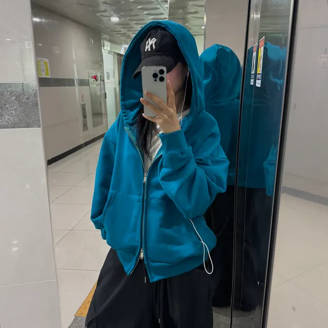 [소두핏💙/세탁줄어듦x] 핀트 데일리 오버핏 후드집업