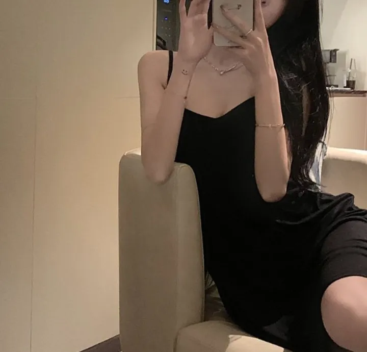 쫀득 부들 크로스 원피스 홈웨어 면원피스 섹시원피스 상세 이미지 17