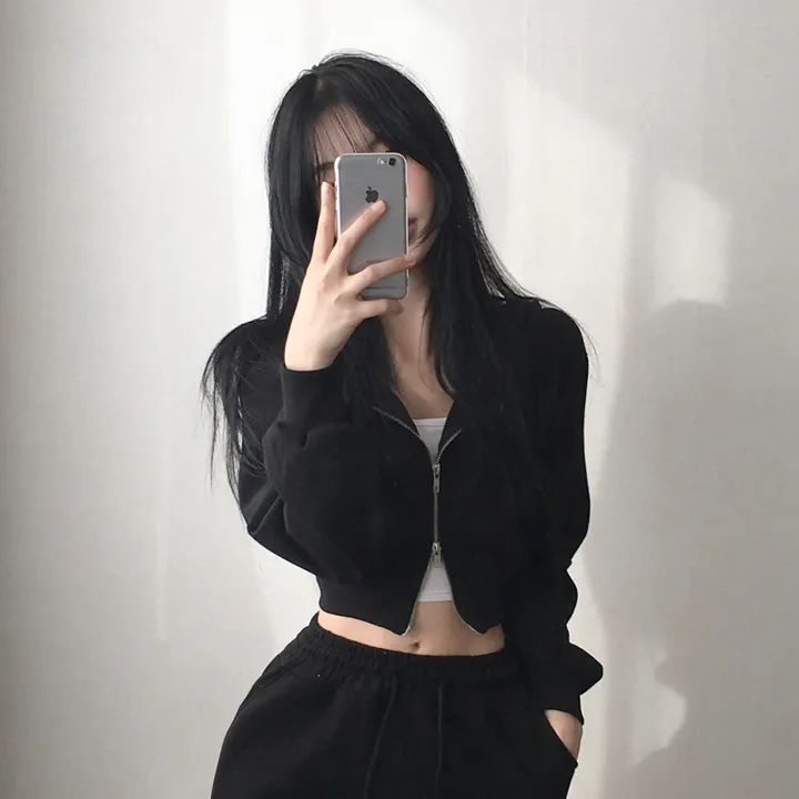 만족도100% 휘뚤마뚤 무지 투웨이 크롭후드집업 4color 상세 이미지 28