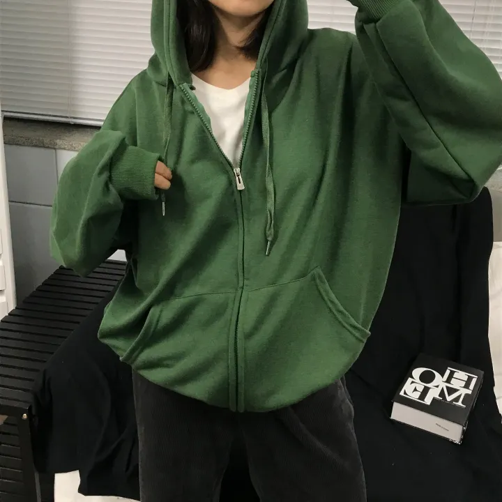(1+1/교복템)당일출고🚛Avocado basic over two way zip- up - 7color 상세 이미지 8