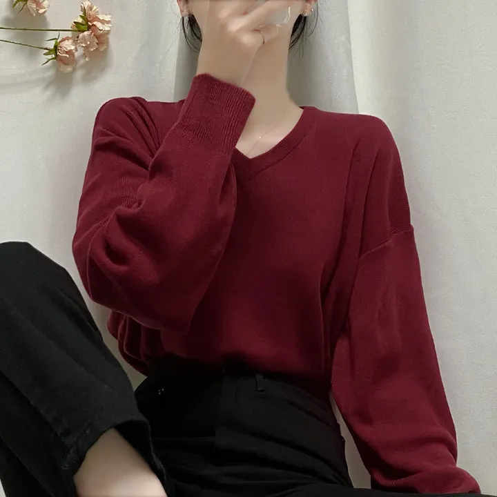 [1000장돌파💛/니트맛집/] V넥 베이직 기본 니트 10color 상세 이미지 46