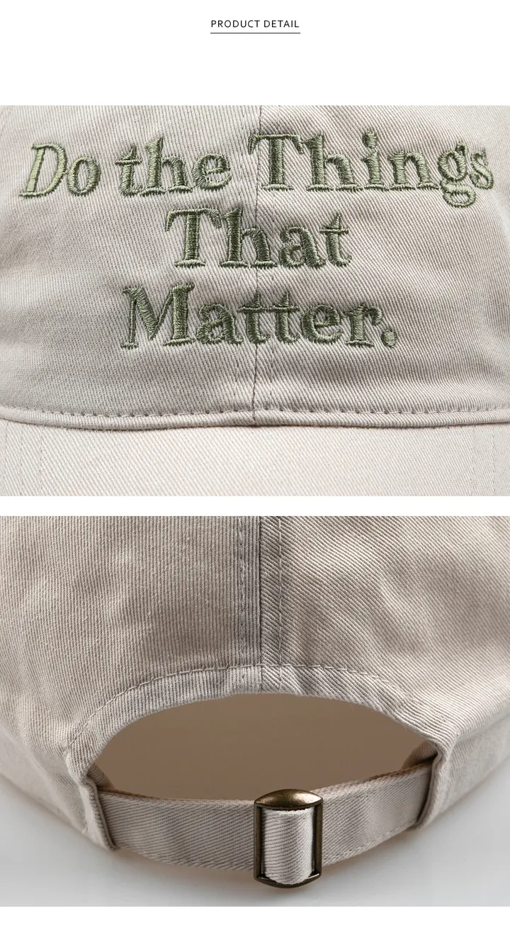 That matter 워싱 볼캡-라이트베이지 상세 이미지 3
