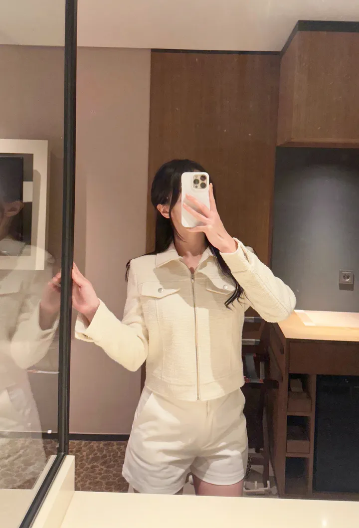 🤍슬림핏/고퀄리티🤍 슬림 포켓 카라 트위드자켓 봄자켓 상세 이미지 7