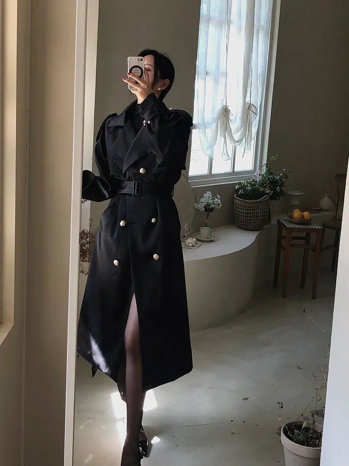 [🖤자체제작🚀바로발송]하이퀄리티 무드 트렌치 코트 상세 이미지 5