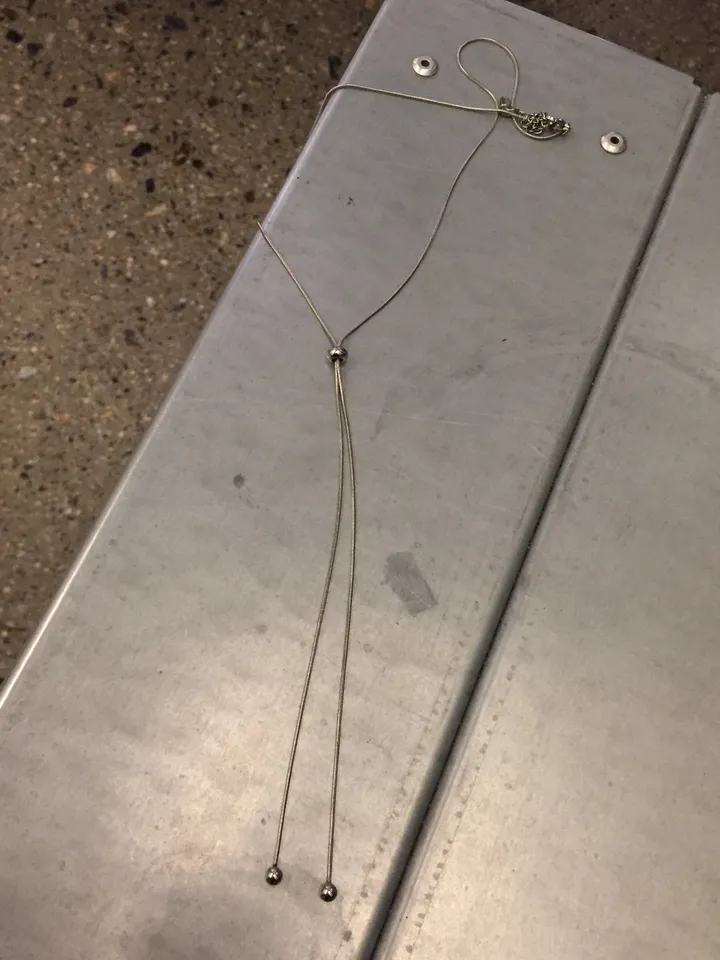 2LINE DROP NECKLACE 2라인 드롭 실버 목걸이 상세 이미지 16