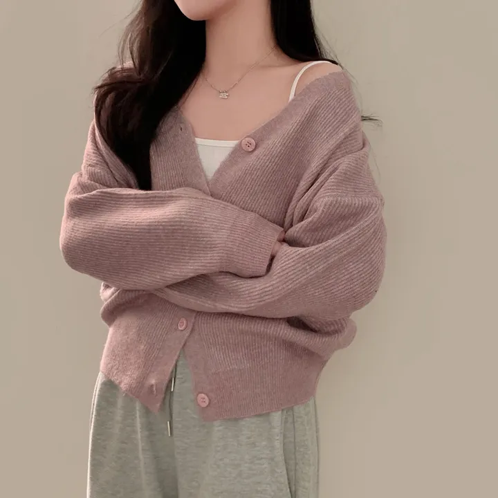 [인생가디건🤍]극여리 루즈핏 울 브이넥 니트 가디건 - 8color 상세 이미지 70