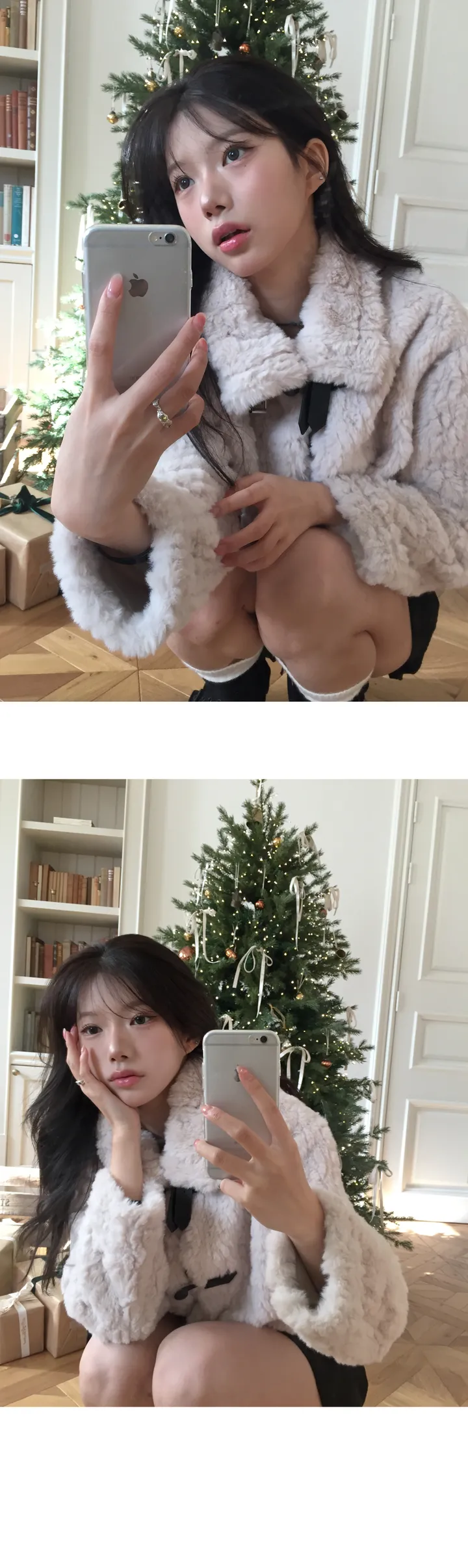 [모델추천🖤] 르미 퍼 버클 연말 아우터 - 2color 상세 이미지 12
