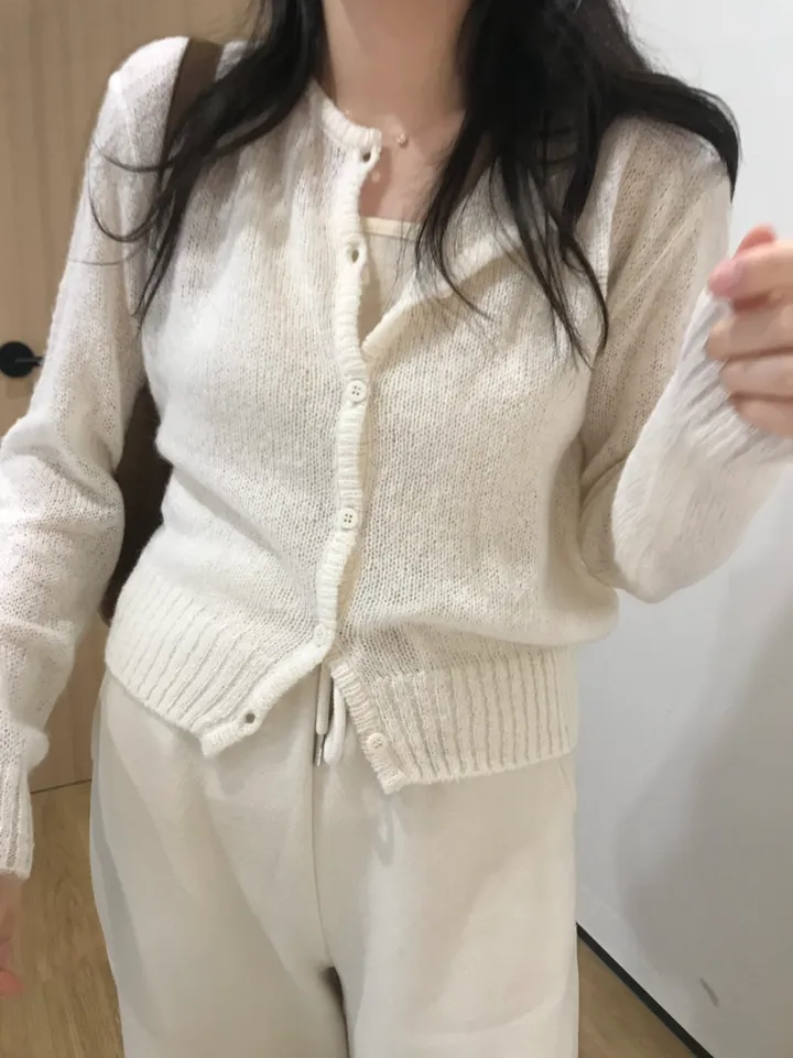 빈스 모헤어 라운드 가디건 (3color) 상세 이미지 17