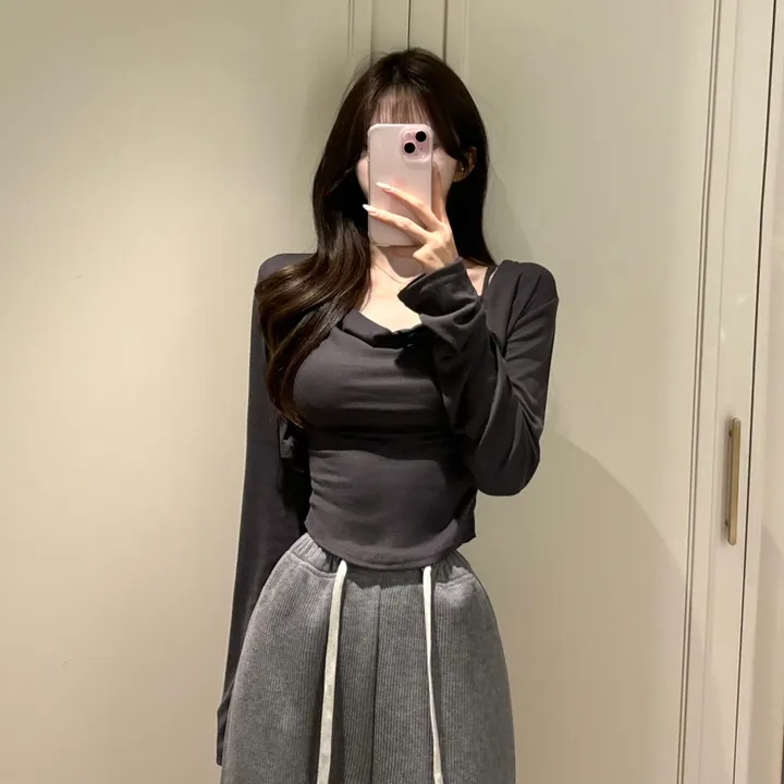 [글램여리/여신룩] 나시 가디건 SET 드레이프 셔링 나시 굴림 크롭 봄신상 봄가디건 (3color) 상세 이미지 3