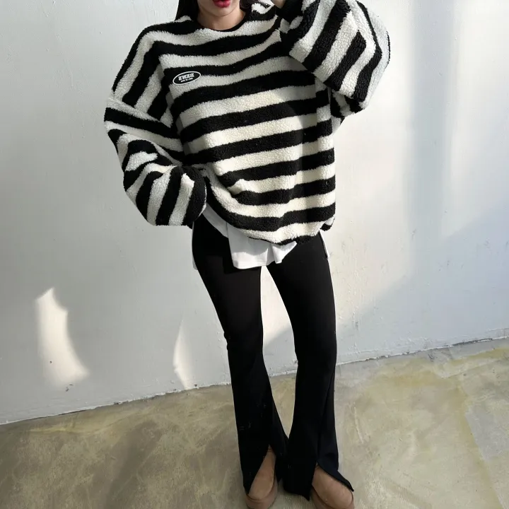 [학다리🔥❤️]기모 로이 부츠컷 트임 레깅스 팬츠 2color 상세 이미지 15