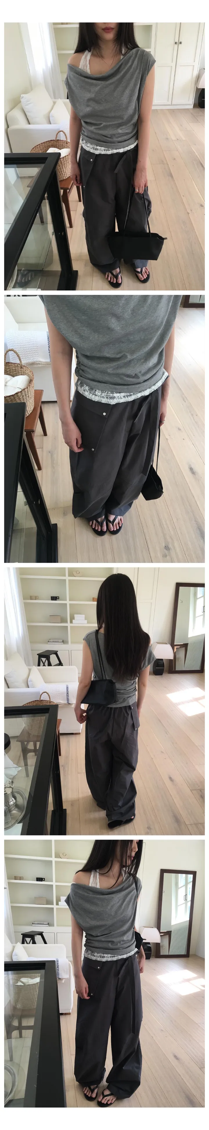 민소매 모델 착용 이미지-S1L18