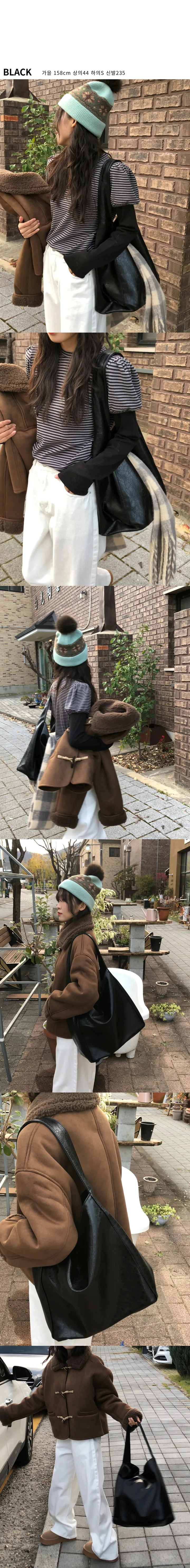 🔥당일출고🔥[데일리백👜] 나이토 가죽 레더 숄더백 빅백 보부상백 여행가방 노트북가방 3 color 상세 이미지 2