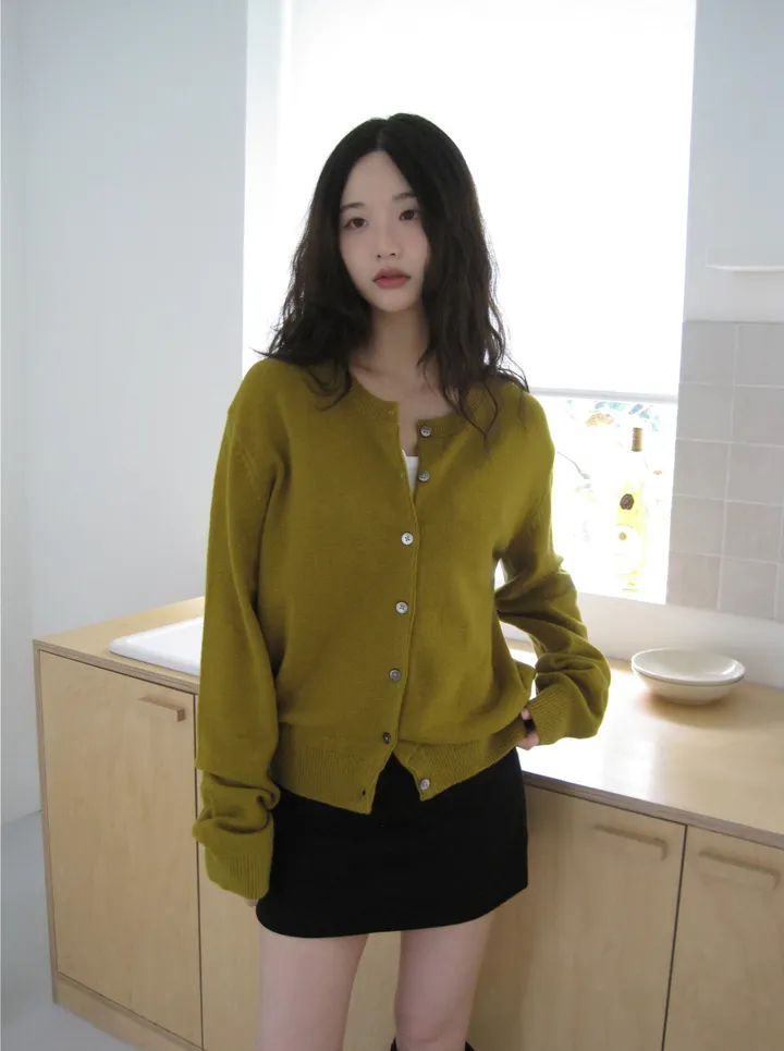 카디건 모델 착용 이미지-S1L45