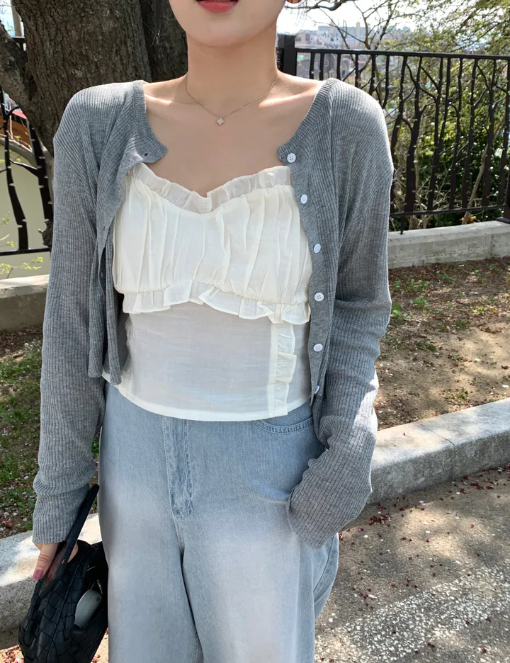 [린넨]한스 크롭 골지가디건*일주일 소요됩니다 상세 이미지 23