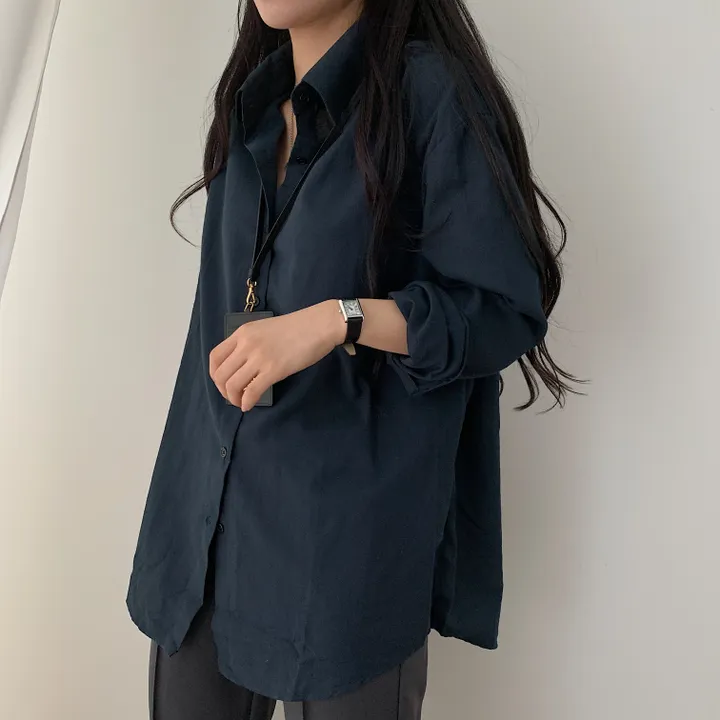 [컬러추가] 고급스러운, 옥스포드 박시핏 셔츠;7col 상세 이미지 90