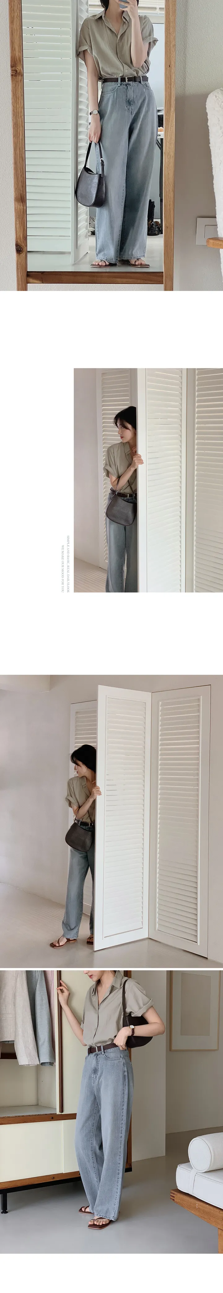 [💙후기최고!/여름1등데님] 투데이 썸머라이트 데님팬츠 (+기본/롱ver) - 4 size (SLOWMADE/자체제작/한여름/빈티지/와이드데님/유연함/연청/중청/진청) 상세 이미지 52