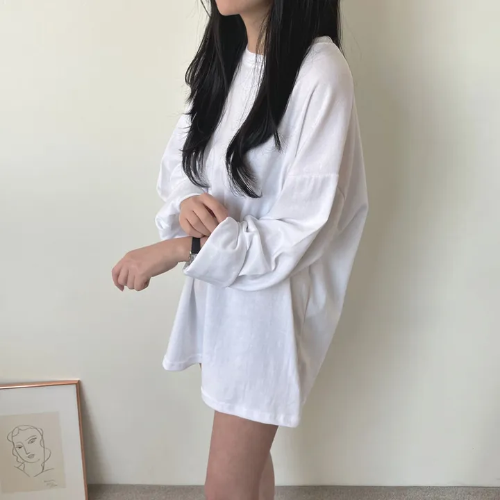 [남녀공용/20color] 빅사이즈 박스티 오버핏 레이어드티 무지티 상세 이미지 32