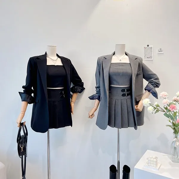 💙당일발송💙*자체제작* 뒷태여신 테일러드카라 대디자켓 버튼자켓 단추자켓 백트임 백버튼 뒷트임 오버핏자켓 슬림자켓 무지자켓 긴팔자켓 하프자켓 숏자켓 롱자켓 봄자켓 봄아우터 하객룩 상세 이미지 20