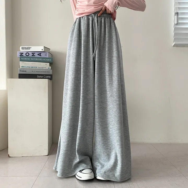 [~5XL까지💕/인생바지] 빅사이즈 허리 스트링 오버핏 통 와이드 밴딩 팬츠 상세 이미지 8
