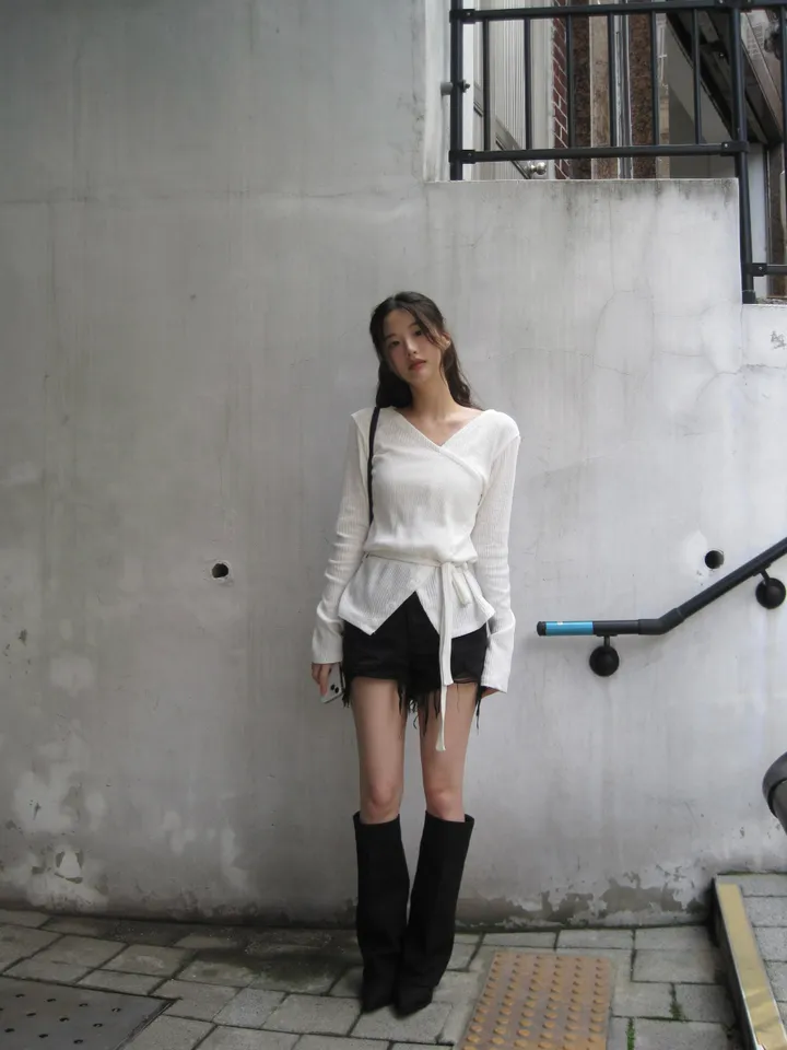 카디건 모델 착용 이미지-S1L11