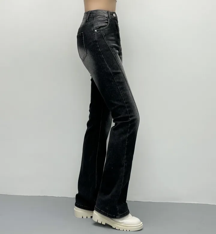 [인생부츠컷/숏&롱/~XL] 엘리 절개라인 하이웨스트 부츠컷 데님팬츠 롱팬츠 기장선택 빅사이즈까지 스판청바지 가을신상 (6Col) 상세 이미지 24