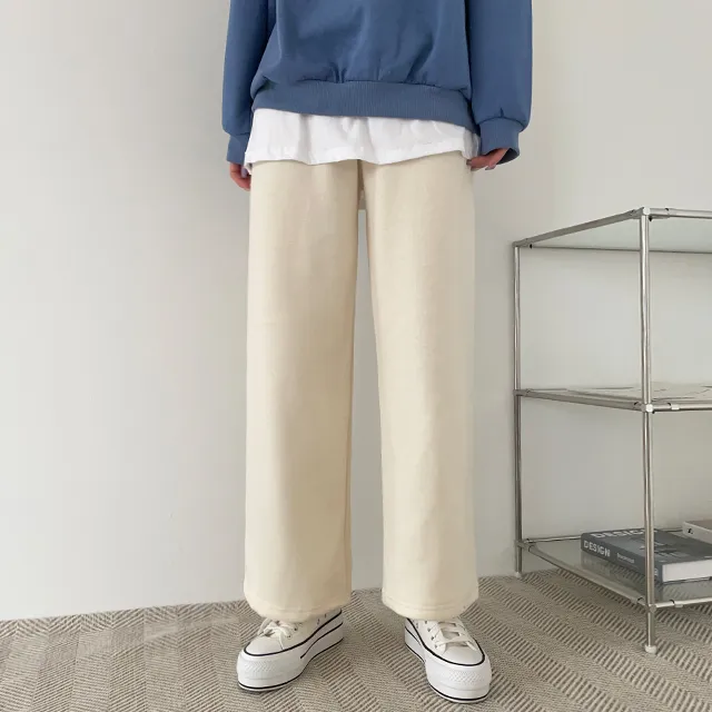 (키작녀,베이직,키큰녀) (기모선택가능!) 포시즌 밴딩와이드팬츠 트레이닝팬츠 4color 상세 이미지 38