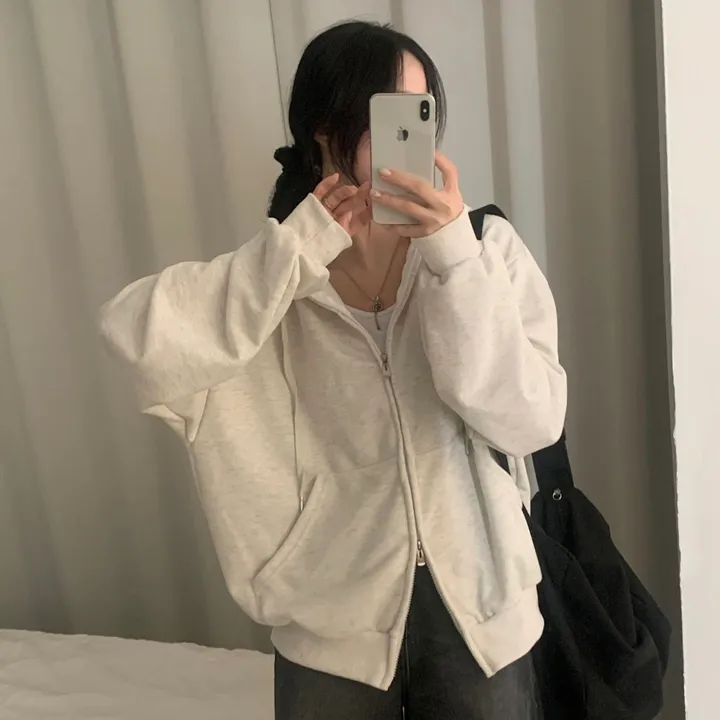 [사계절인기템/7컬러*.*] 심플무지 투웨이 오버핏 후드집업,점퍼 - 12color 상세 이미지 28