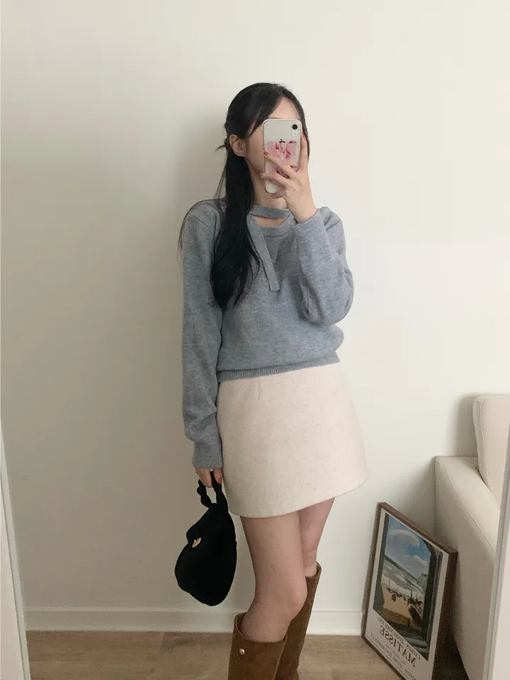 로느 브러쉬 울 코트 상세 이미지 27