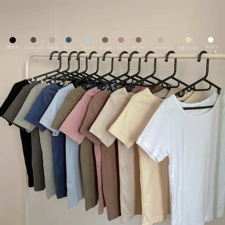 [11color/인생반팔] 코튼 데일리 부드러운 무지 라운드 반팔 기본 티셔츠 - 11color 상세 이미지 60