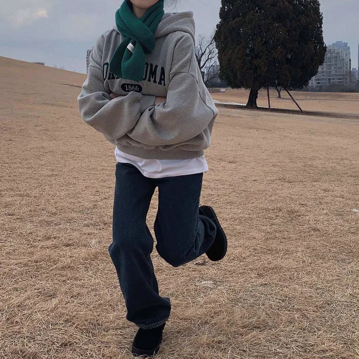 [대박핏보장✨/98%만족/진그레이 당일출고!] 자체제작 #크치Made 꿈에 나온 핏, 오클라호마 1866  양기모 맨투맨 긴팔 후드티 ; 5컬러 상세 이미지 35