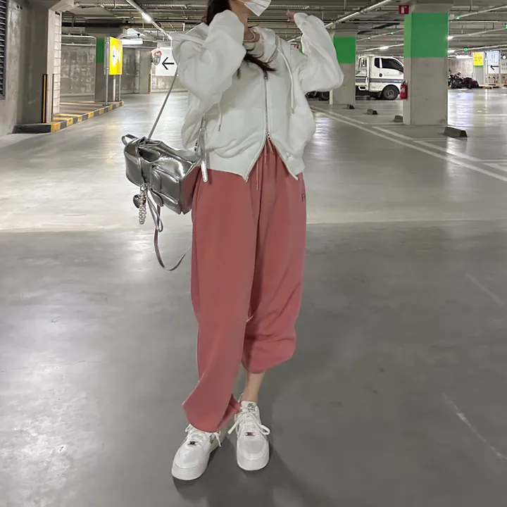 [8color/MADE] 하이퀄리티 웨하스 탄탄 와이드 조거팬츠 봄트레이닝 상세 이미지 44