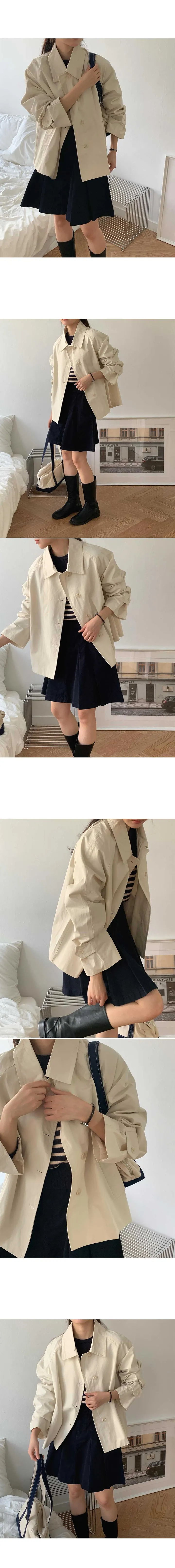 베이글 하프 트렌치 코트 (coat) 재진행! 상세 이미지 1