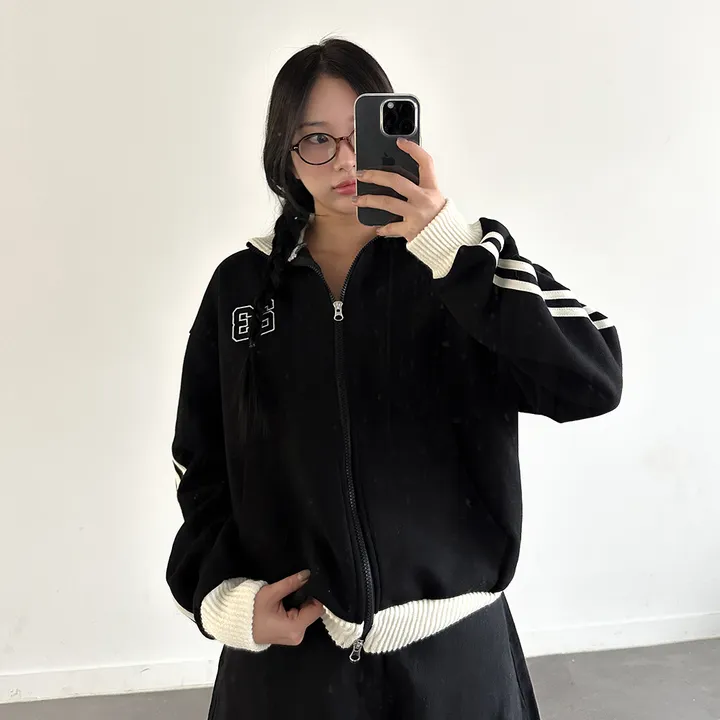 [투웨이/핏보장*] 23 자수 두줄 트랙 배색 집업 - 5color 상세 이미지 21