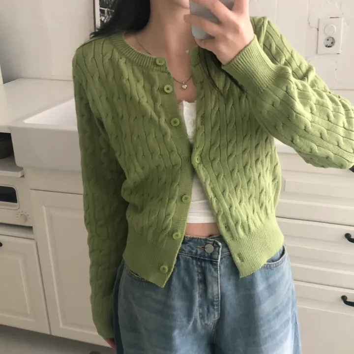 [NEW봄신상✨]데일리 라운드넥 베이직 기본 꽈배기 가디건 긴팔 9color 상세 이미지 40