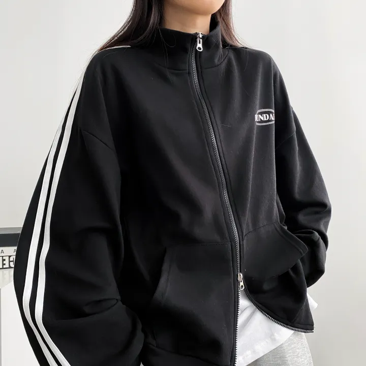 ⭐ 봄신상! [캐주얼/묶음할인] 오버핏 바운더리 투웨이 카라 집업 3color 상세 이미지 23
