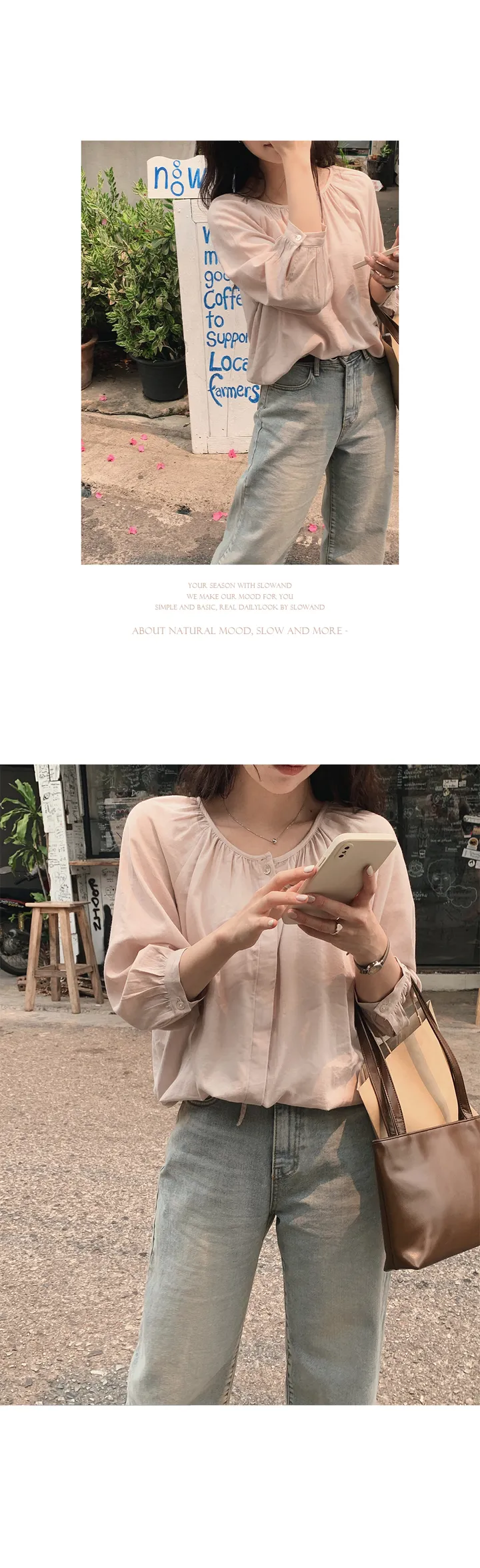 [🤎데일리/가벼움] #LENTO. Bazil Everyday bag  - 5 color (SLOWMADE/자체제작/비건레더/플레인/실버백/글로시) 상세 이미지 47