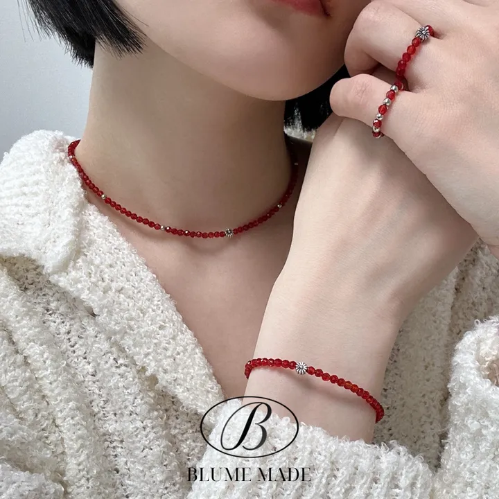 *3천개돌파🔥[made/3color]  플라워 비즈 목걸이 상세 이미지 11