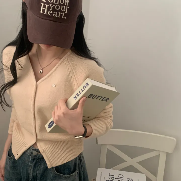[스탠다드핏/데일리🤎] 리너스 실버 펜던트 나그랑 브이넥 니트가디건 - 6color 상세 이미지 16