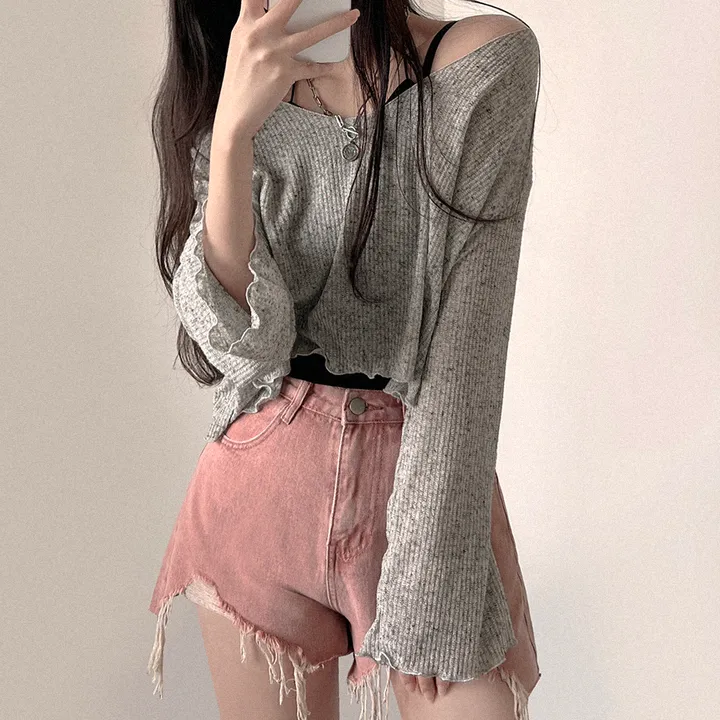 [데일리/꾸안꾸] 여름 필수템, 퓨어 워싱 데미지 데님 숏팬츠 상세 이미지 35