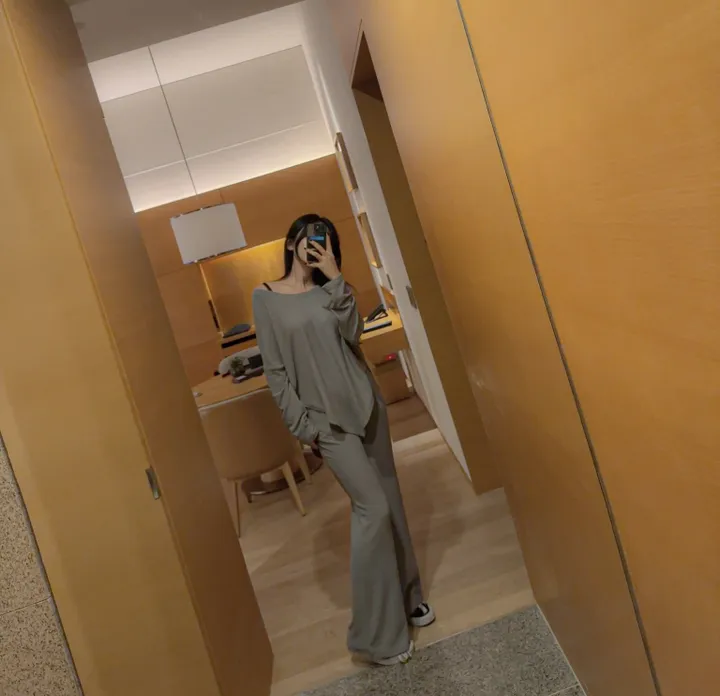[Made /단품구매가능 /세트3000원할인] 촉촉 촤르르 연유 라떼 트레이닝 세트 여리핏 꾸안꾸 퀄보장 데일리set 핏보장 봄 신상 상세 이미지 150