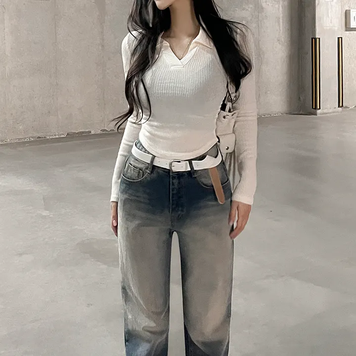 *4color*[코디필수/굿퀄리티] 심플 라운드스퀘어 레더 벨트 가죽벨트 레더벨트 무광벨트 상세 이미지 24