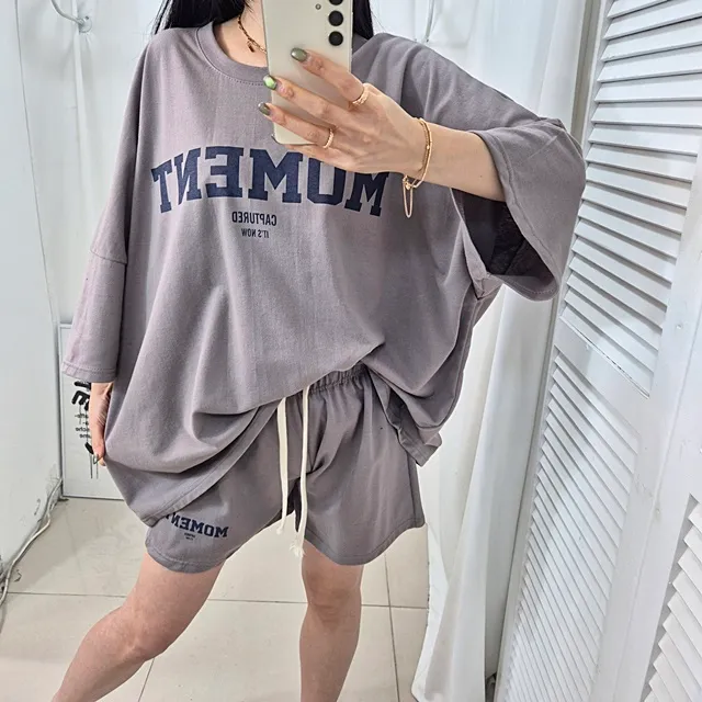 [4COLOR/~3XL] 오버핏 모먼트 트레이닝세트 상세 이미지 30