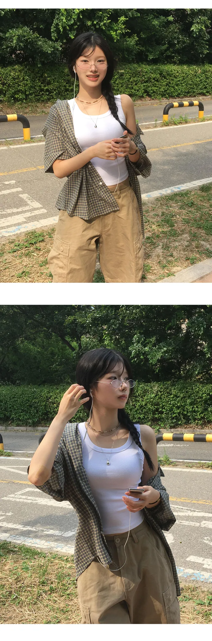 카멜 빈티지 카고 버뮤다 팬츠-2color 상세 이미지 12