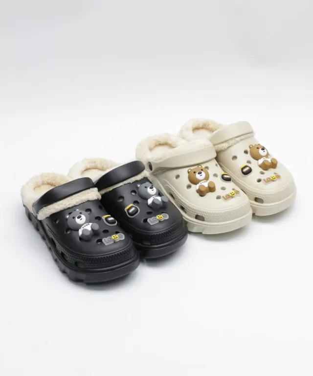 남여 공용 곰돌이 털 슬리퍼 122619