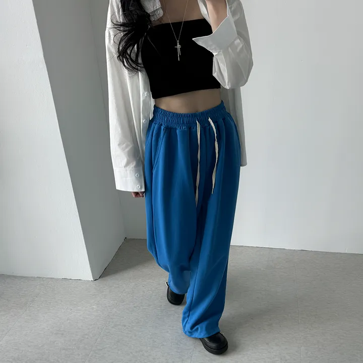 [데일리템] 요거트 컬러 벌룬핏 와이드 트레이닝 일자핏 롱팬츠 상세 이미지 59