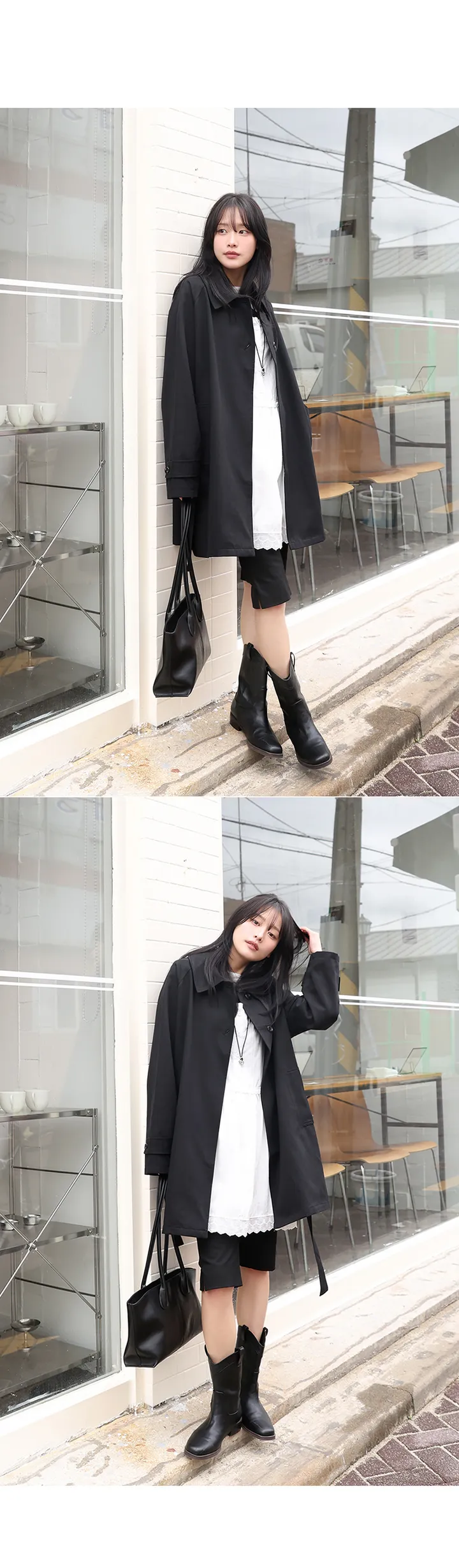 [간절기필수!베이직한♥]밀스래글런하프트렌치CT 상세 이미지 35