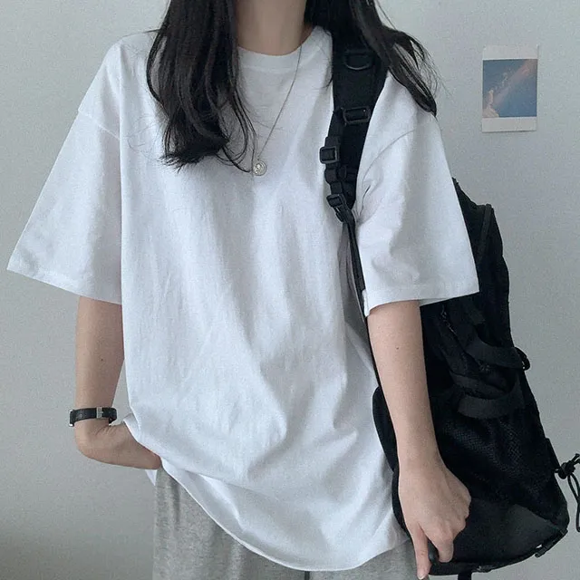 [기본템!/반팔] 베이직 박시 뉴 마카롱 무지 반팔티셔츠 (8color) 상세 이미지 9