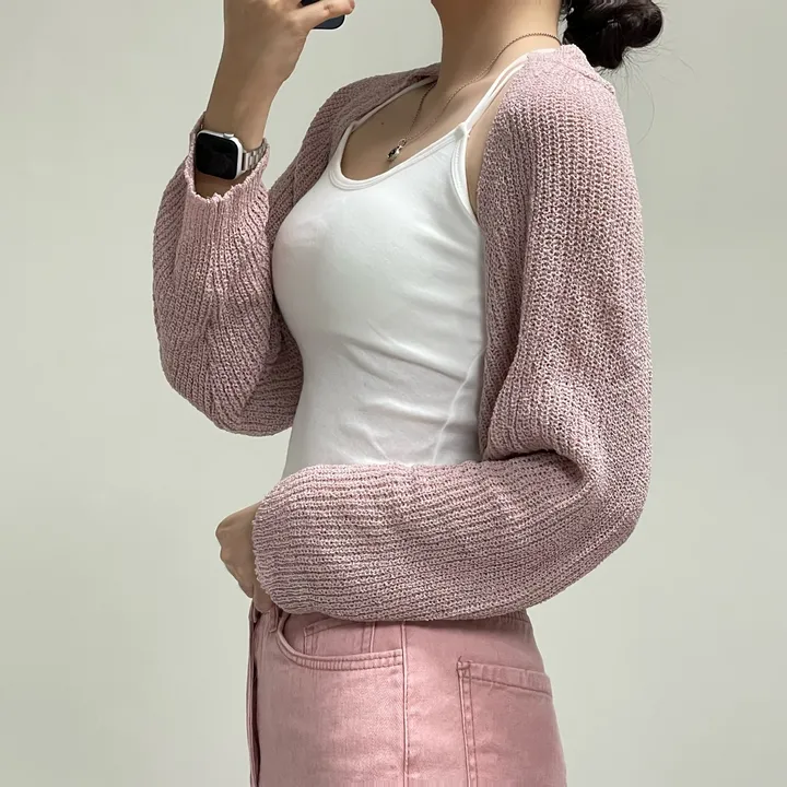[여리핏/지금부터 쭉~] 엘르 볼레로 가디건 크롭가디건 여름가디건 상세 이미지 16