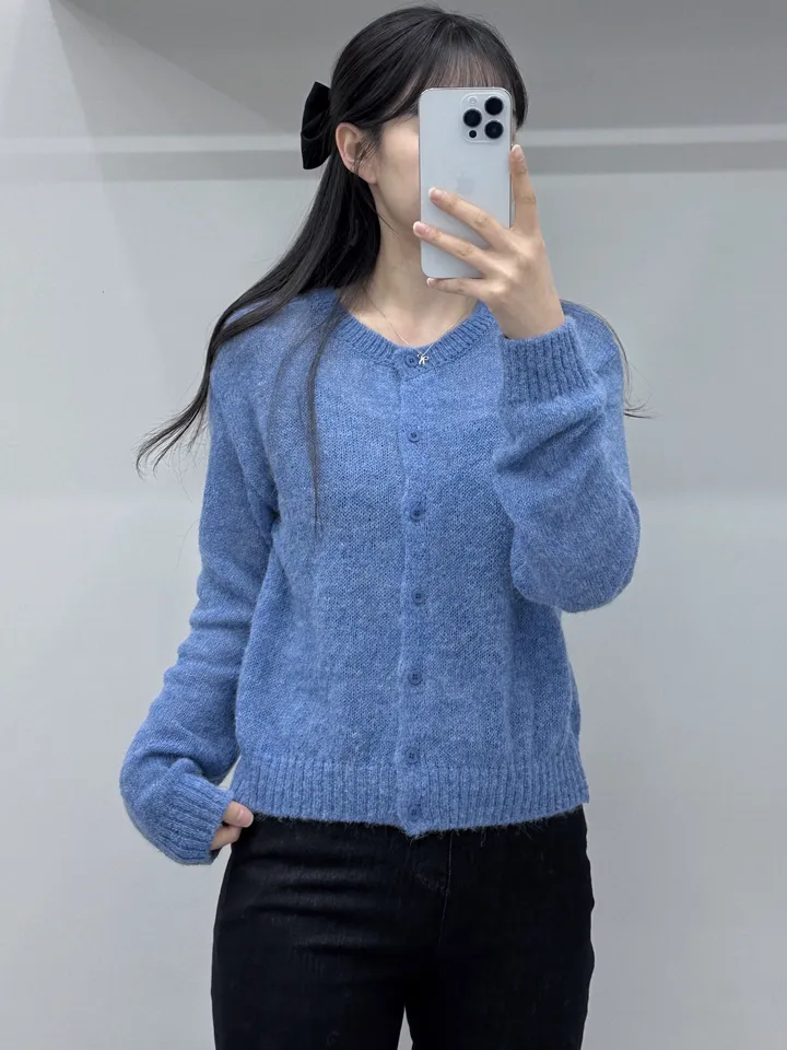 [여리핏/주문폭주] 뽀용 파스텔 라운드 알파카 니트 가디건/ 알파카가디건 여리가디건 봄가디건 간절기가디건 핑크가디건 청순여리 봄옷 레이어드 루즈핏가디건 얇은가디건 핑크가디건 상세 이미지 27