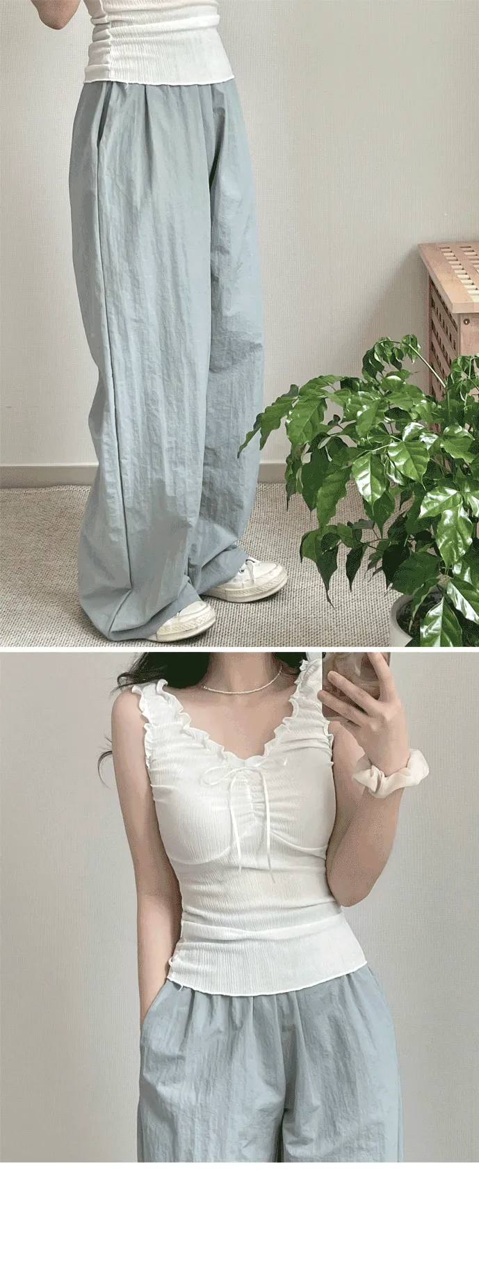 여름쿨팬츠🧊*MADE 숏/롱* 2개 묶음 할인🫶🏻 코코 바스락 팬츠 상세 이미지 5